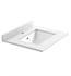 Fresca 24" Countertop with Undermount Sink - White Quartz | 1-Hole Faucet Drilling